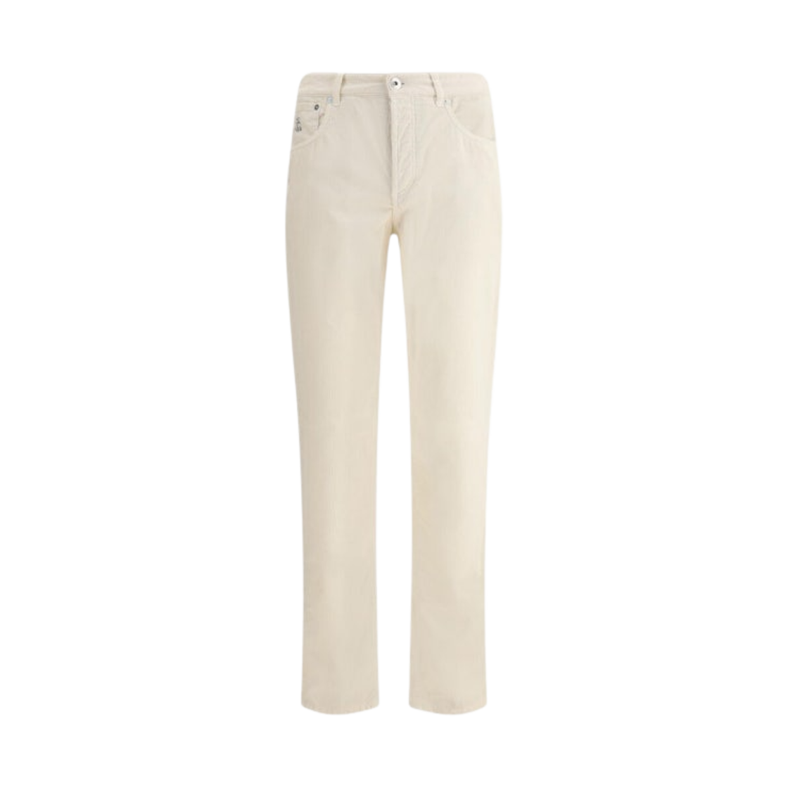 브루넬로 쿠치넬리 스트레이트 코듀로이 팬츠 화이트(Brunello Cucinelli Straight Corduroy Pants White) - 1
