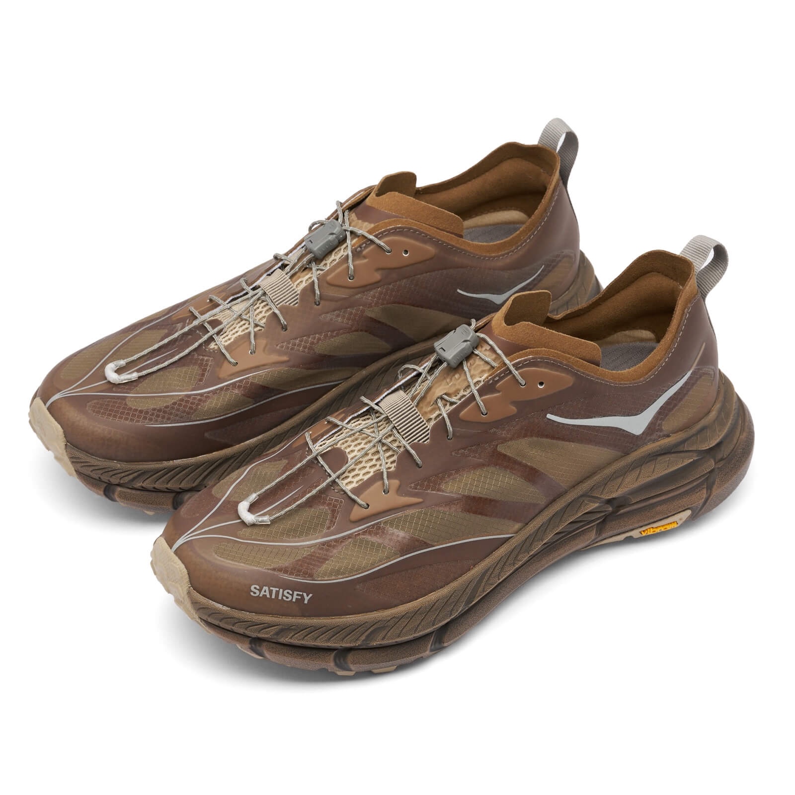 Hoka x Satisfy Mafate Speed 4 Lite Rubber 착용 스타일 - 2