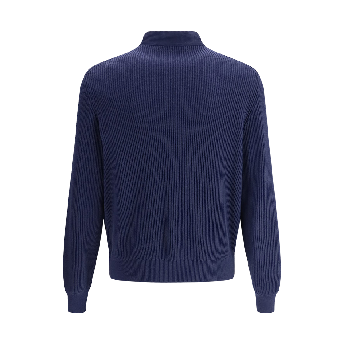 브루넬로 쿠치넬리 스웨이드 코튼 니트 봄버 봄버 자켓 나이트(Brunello Cucinelli Suede and Cotton Knit Bomber Jacket Night) - 2