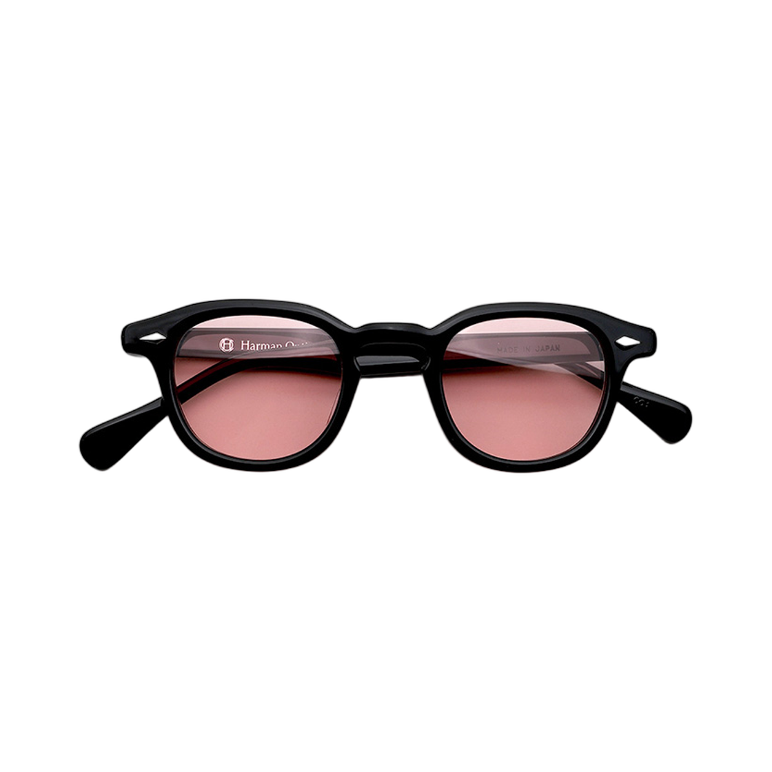 하만 옵티컬 월리스 셀룰로이드 블랙 핑크 틴트(Harman Optical Wallis Celluloid Black Pink Tint Lenses)