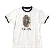 Kapital 20 Jersey Ringer T-Shirt Sun Shy Pt White