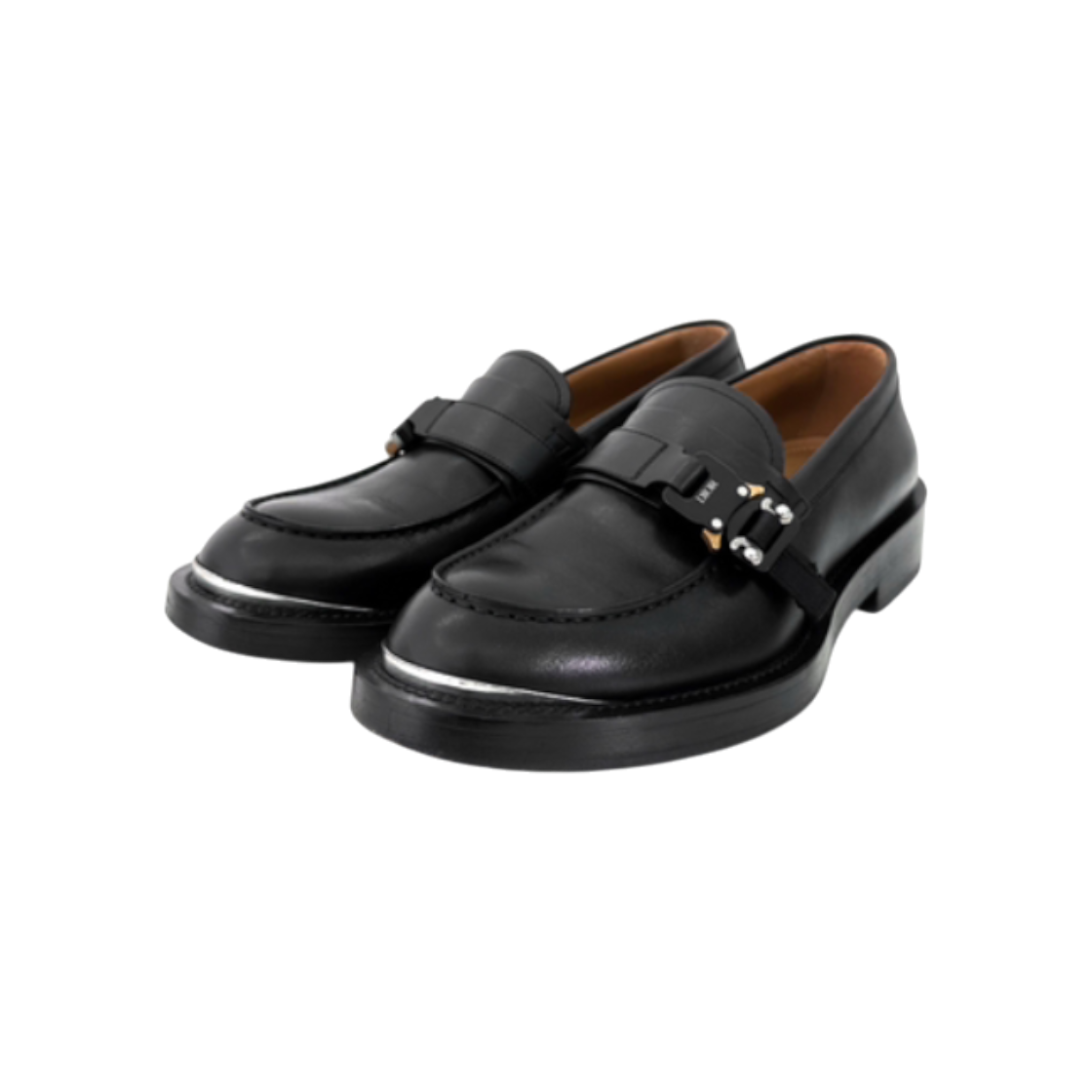 ITRFI4EKOUJH Dior Men's Pedro Evidence Monk Buckle Derby Shoes - Black