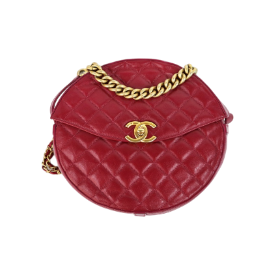 샤넬 버건디 서클백 A-A25925