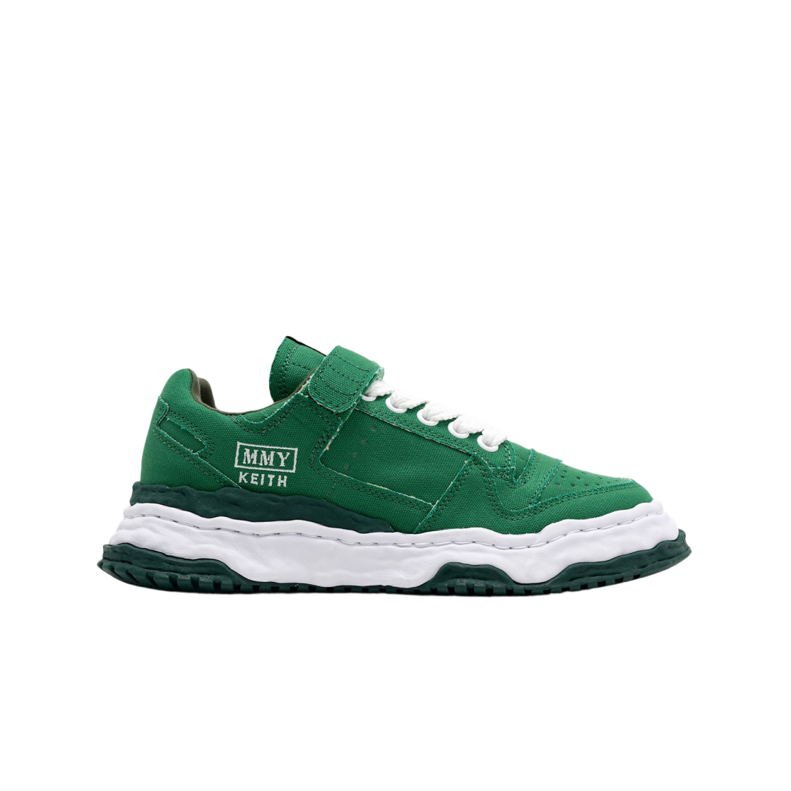 메종 미하라 야스히로 키스 OG 솔 캔버스 로우탑 스니커즈 CL 그린(Maison Mihara Yasuhiro Keith OG Sole Canvas Low-top Sneakers CL Green) - 1