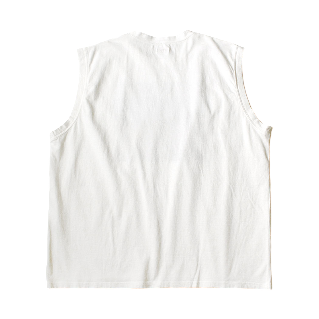 캐피탈 20 저지 슬리브리스 빅 티셔츠 라이프 카프리치오 로드 사인 페인터 화이트(Kapital 20 Jersey Sleeveless Big T-Shirt Life Kapriccio Road Sign Painter White) - 2