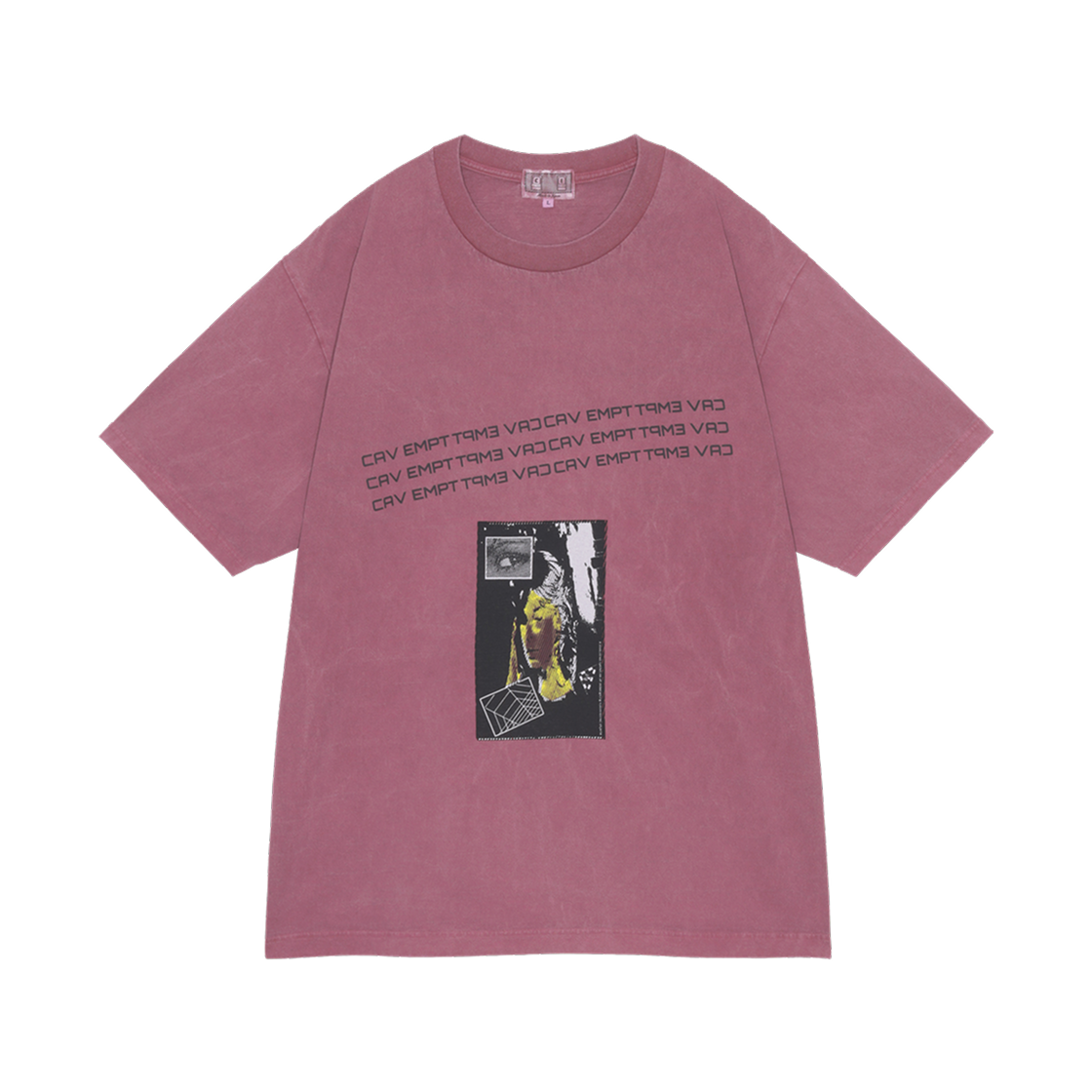 카브엠트 오버다이 레토리컬 오퍼레이션 티셔츠 버건디 - 25FW(Cav Empt Overdye Rhetorical Operations T-Shirt Burgundy - 25FW)