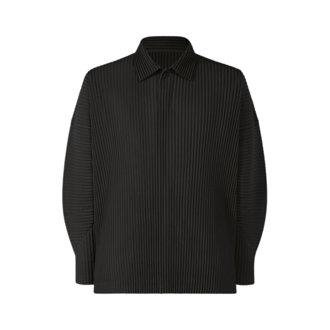 옴므 플리세 이세이 미야케 MC 어거스트 롱슬리브 폴로 셔츠 블랙(Homme Plisse Issey Miyake MC August Long Sleeve Polo Shirt Black)