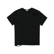 REPINER Faultline Destroyed T-Shirt Black