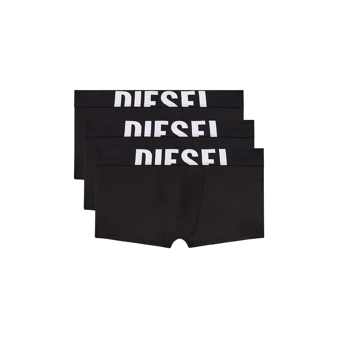 디젤 데미안-D-팝 마이크로파이버 복서 브리프 블랙 (3개입)(Diesel Damien-D-Pop Microfibre Boxer Briefs Black (3 Pack)) - 1