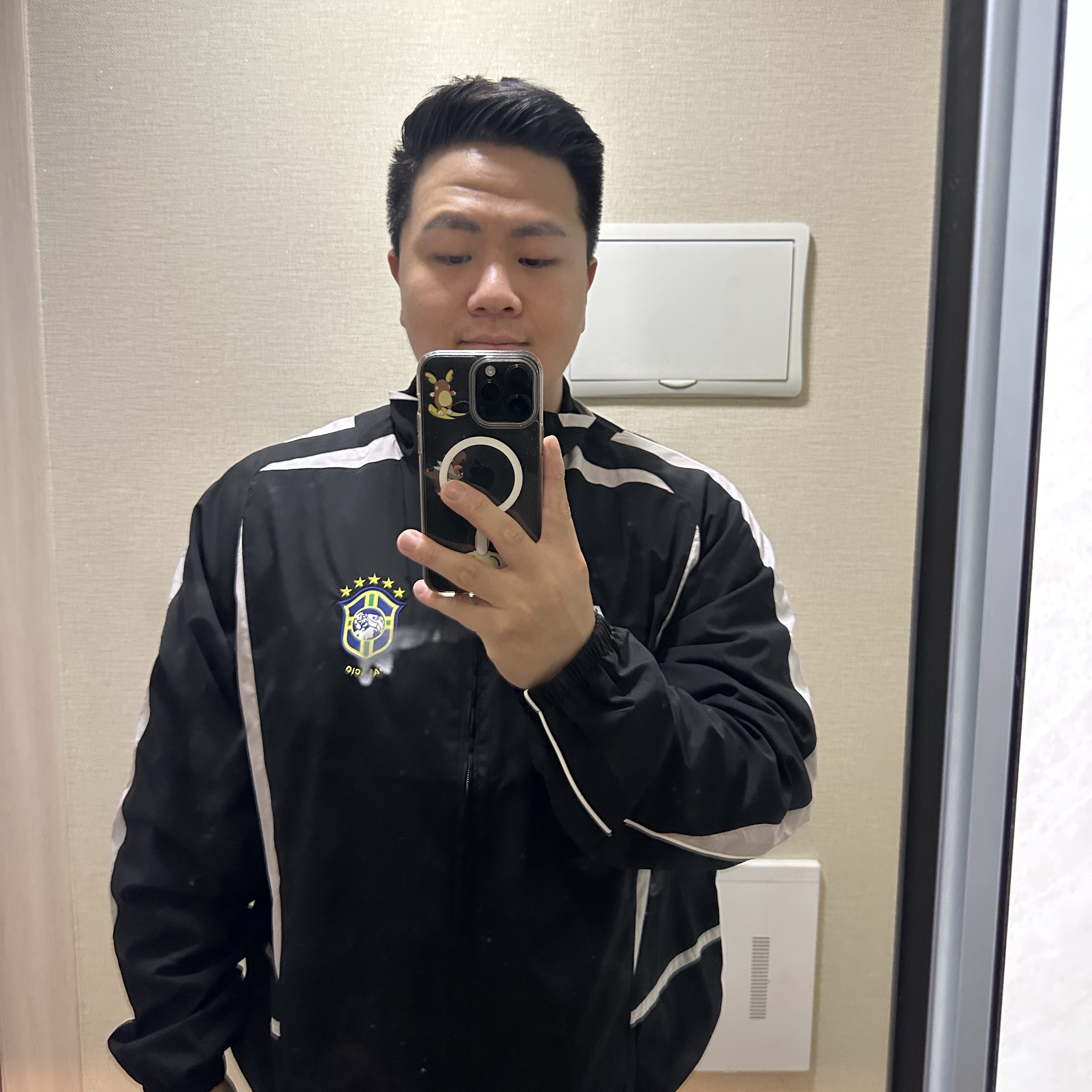 Palace Pro Team 02 Shell Jacket Black - 24FW 착용 스타일 - 1