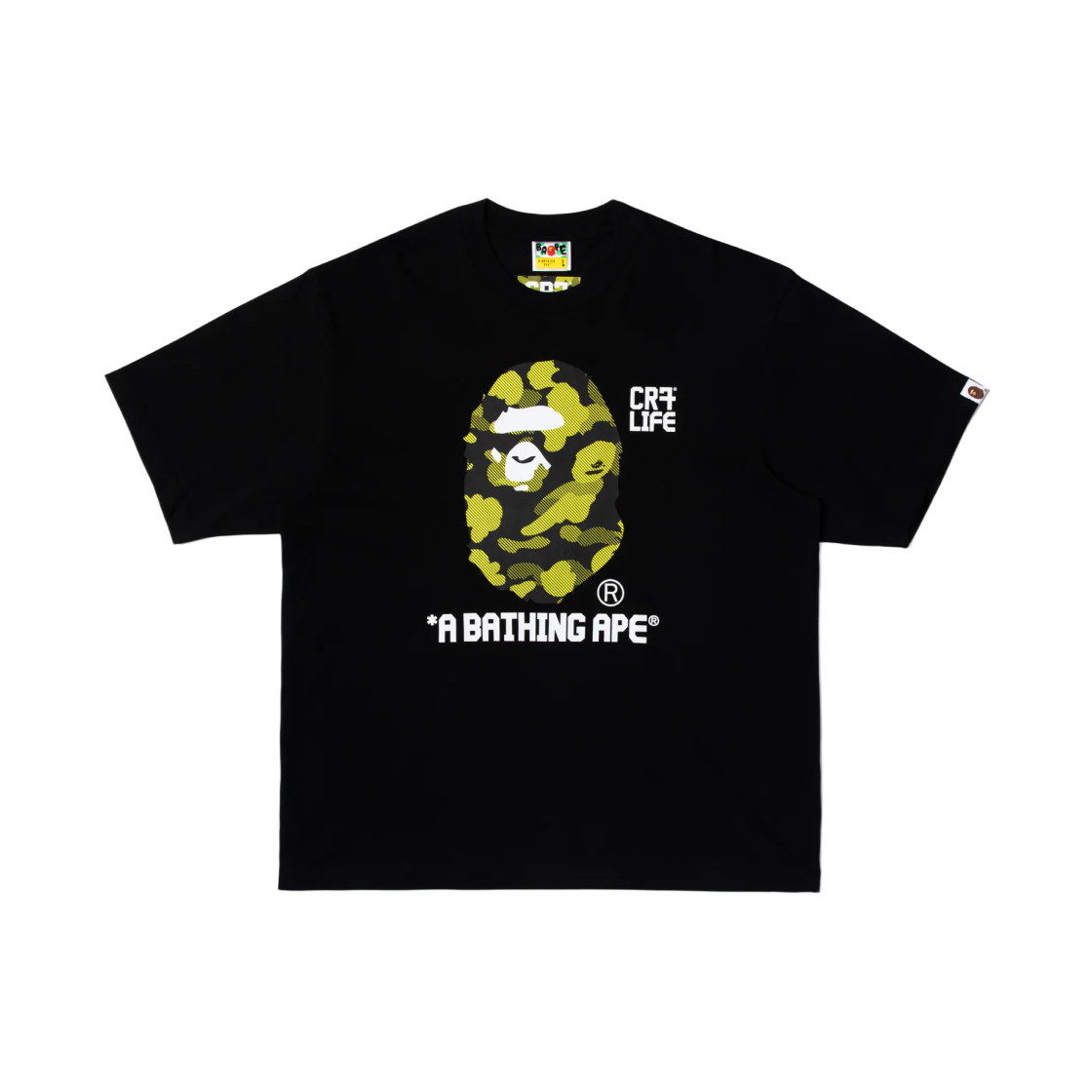 - BAPE x CR7 Life Camo A Bathing Ape Relaxed Fit T-Shirt Black