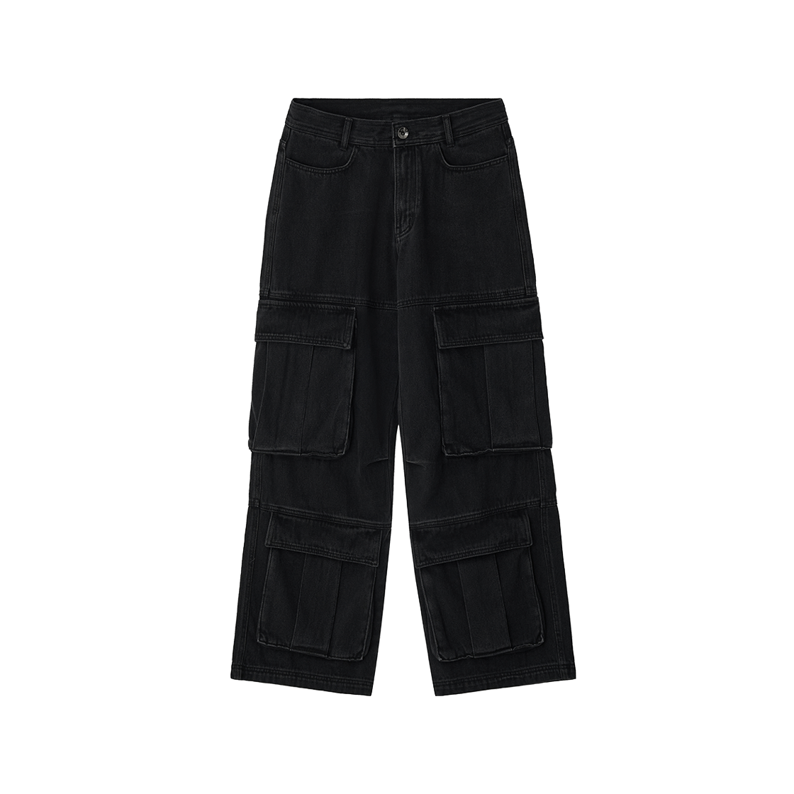비엘알 유틸리티 카고 워시드 데님 팬츠 (버전 2)(BLR Utility Cargo Washed Denim Pants Version 2)