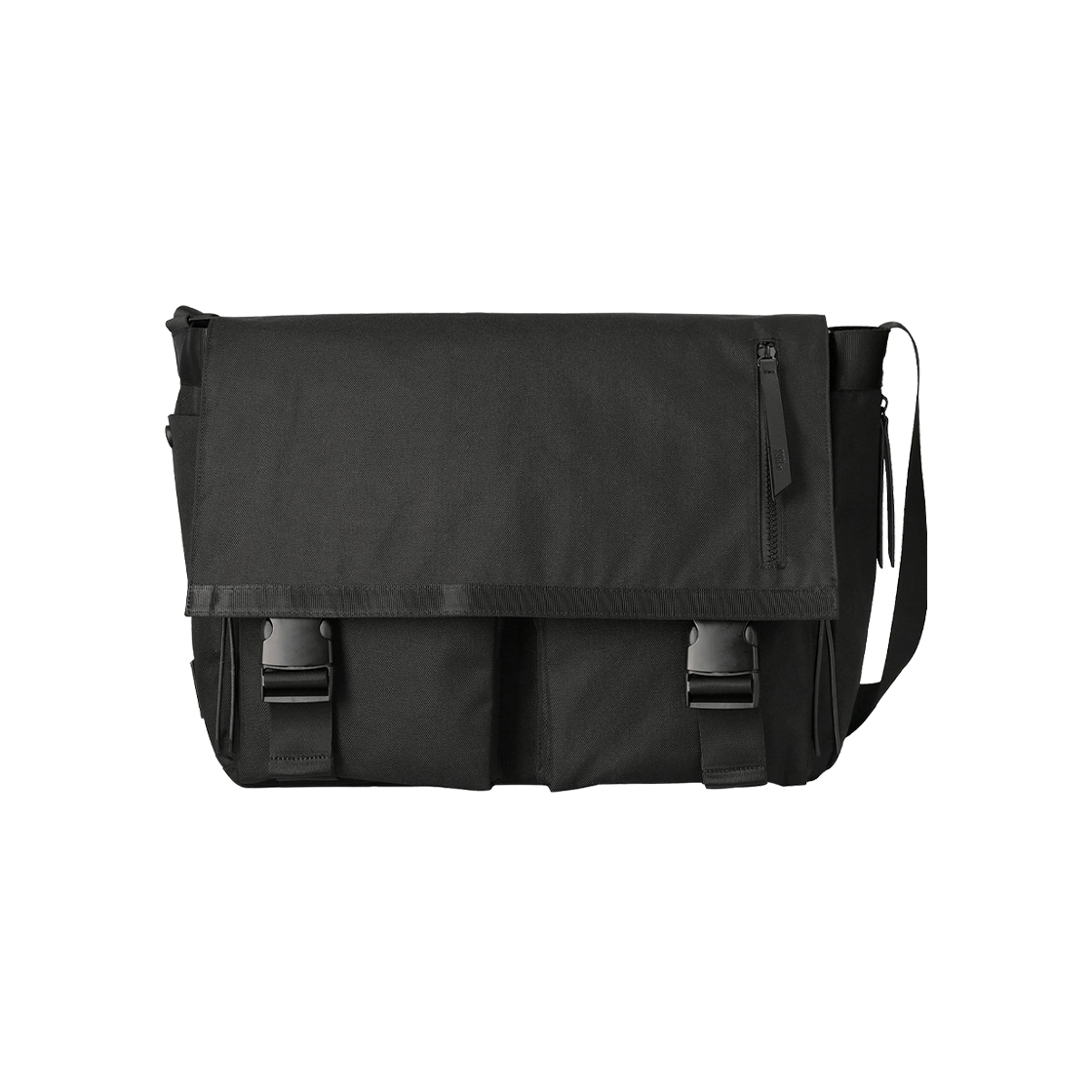 SMB001-101 SSRL Dual Pocket Messenger Bag Black