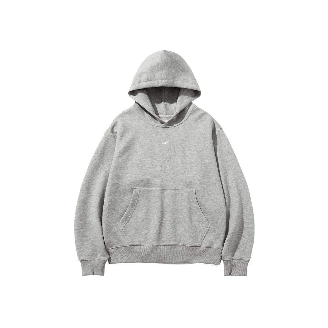 BFF1HD301AMG Butterfly Original Embroidery Logo Hoodie Grey