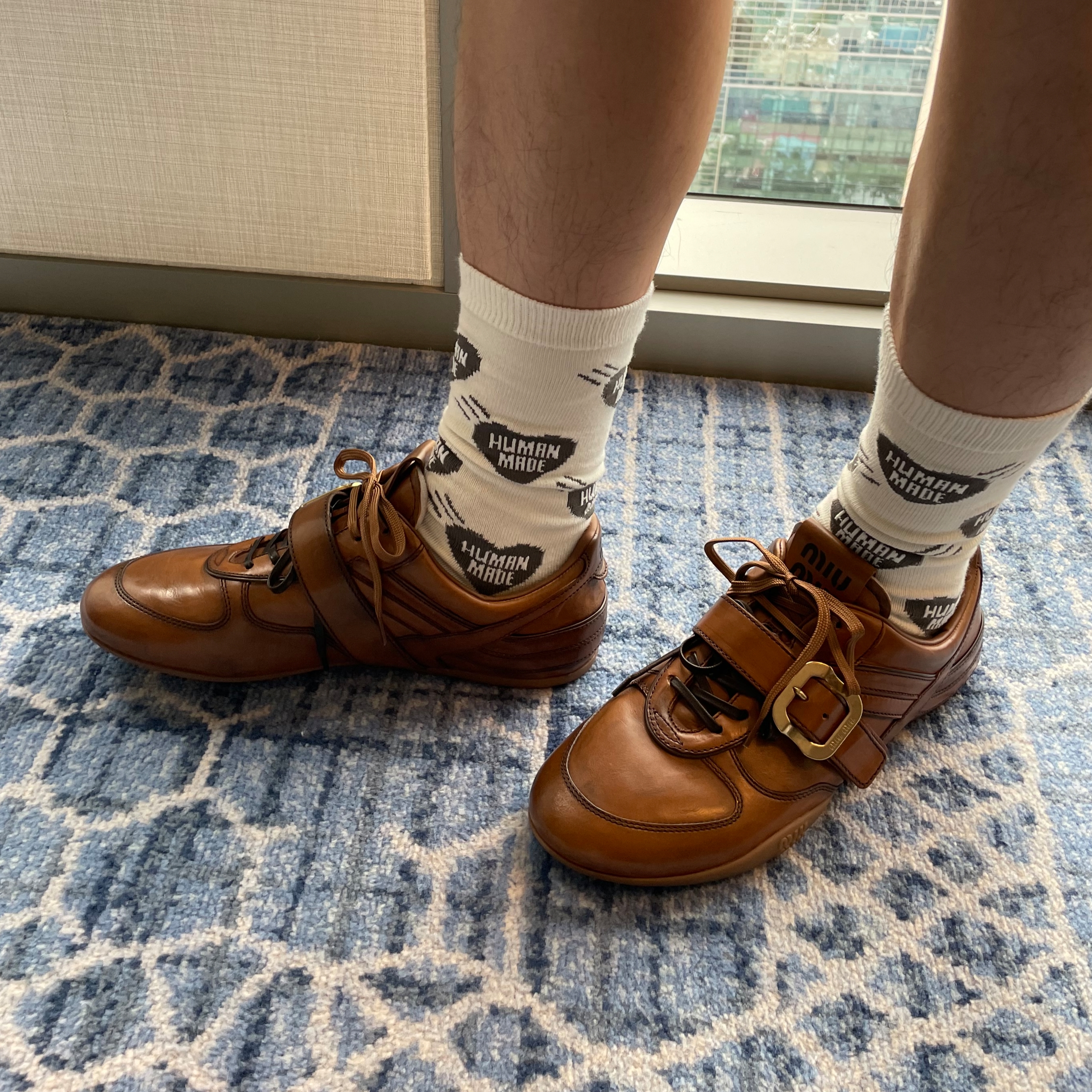 Human Made Heart Short Socks Gray 착용 스타일 - 4