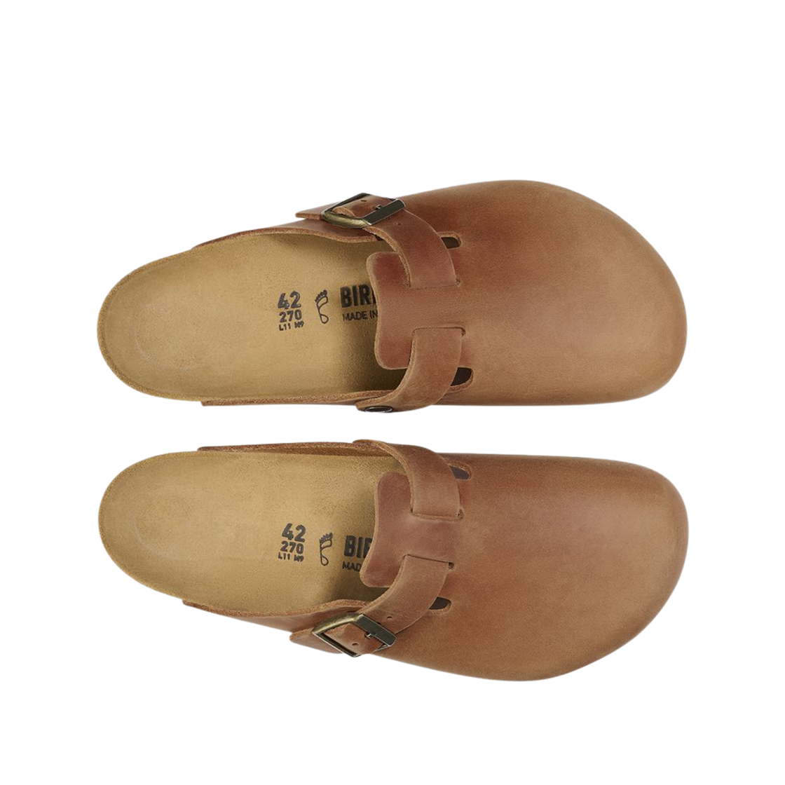 버켄스탁 보스턴 BS 오일드 레더 꼬냑 - 레귤러(Birkenstock Boston BS Oiled Leather Cognac - Regular) - 2