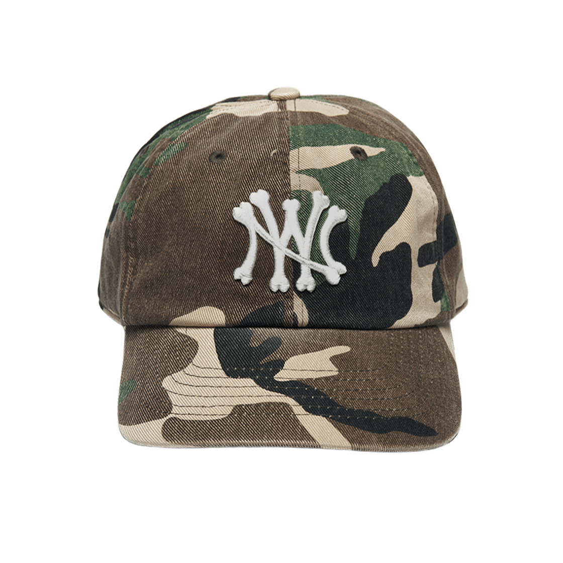 S39025_copy_copy Nice Weather Apparel NW Bone 6 Pannel Cap Wood land Camo