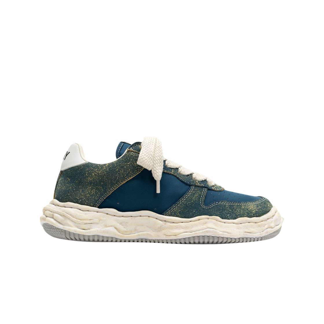 메종 미하라 야스히로 웨인 OG 솔 믹스 머터리얼 로우탑 스니커즈 블루(Maison Mihara Yasuhiro Wayne OG Sole Mix Material Low-top Sneakers Blue) - 1
