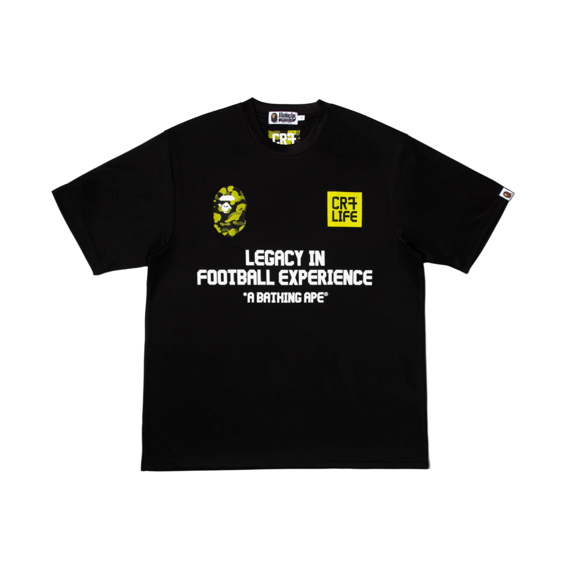 베이프 x CR7 라이프 멀티 로고 폴리 릴렉스드 핏 저지 블랙(BAPE x CR7 Life Multi Logo Poly Relaxed Fit Jersey Black) - 1