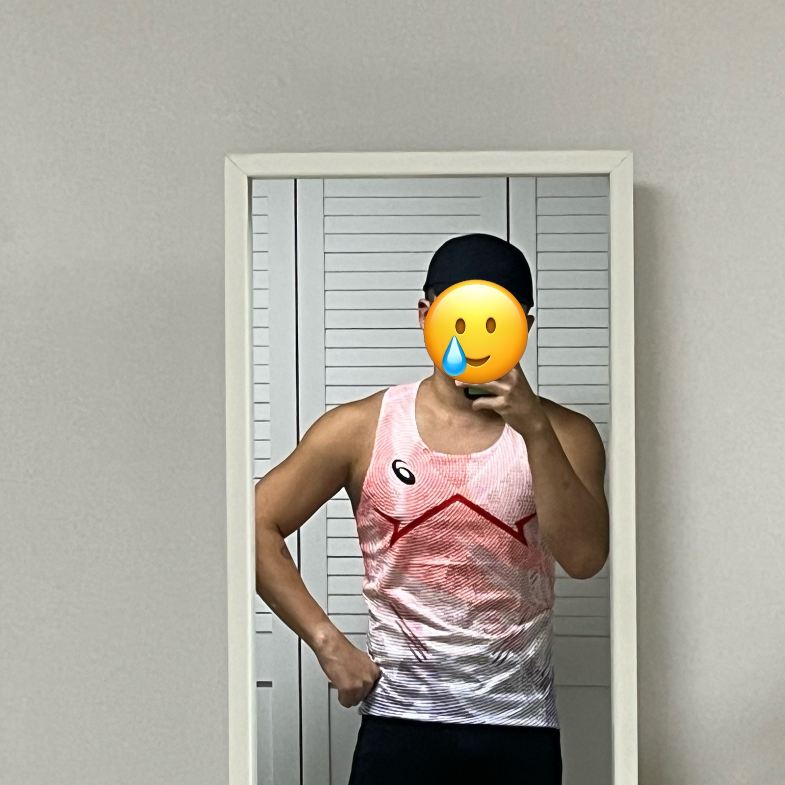 Asics Metaspeed Singlet Flash Red 착용 스타일
