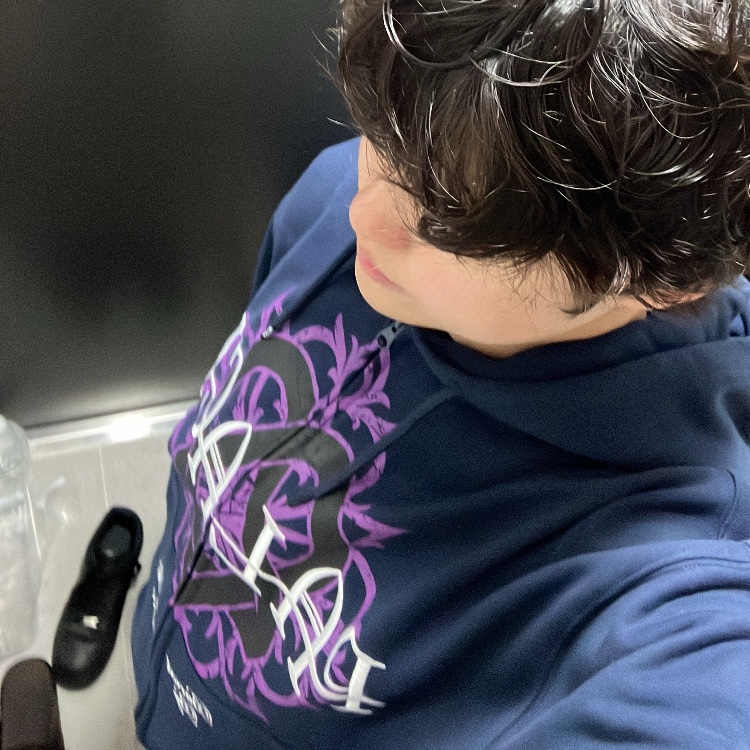 Palace x HIM Gram Hood Navy - 25FW 착용 스타일 - 1