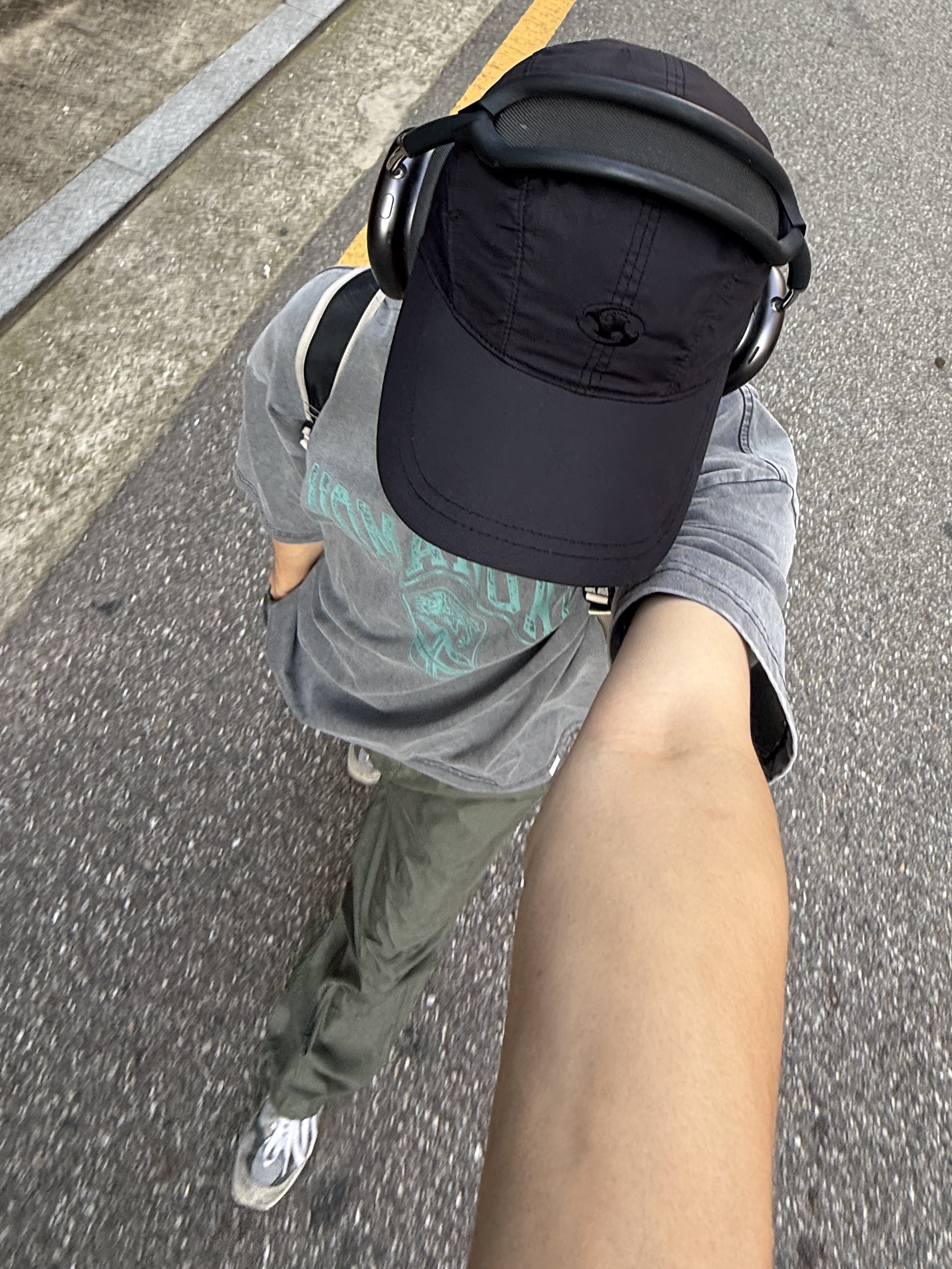 New Balance 992 Made in USA Grey - D Standard, Uniqlo C Wide Parachute Pants Olive - KR 착용 스타일 - 5