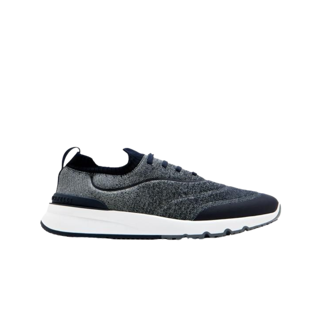 브루넬로 쿠치넬리 히트 본디드 디테일 테크노 코튼 니트 러너 블루(Brunello Cucinelli Techno Cotton Knit Runners with Heat-Bonded Detail Blue)