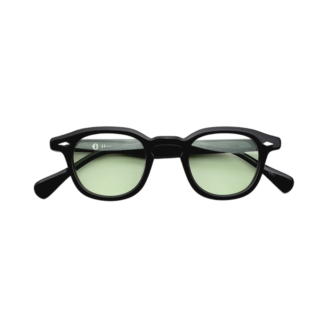 - Harman Optical Wallis Celluloid Black Green Tint Lenses