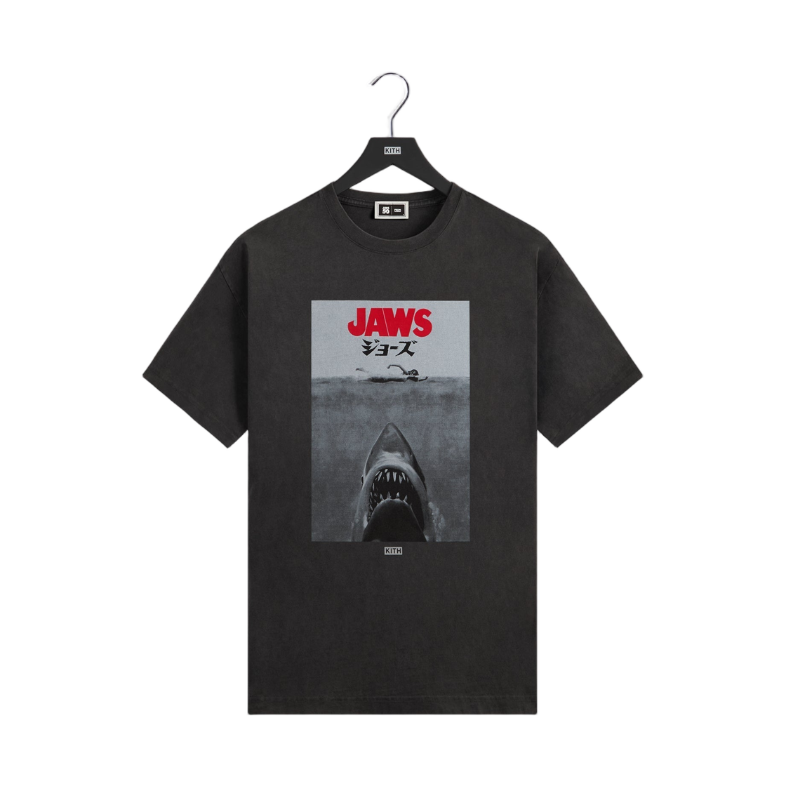 KHM034406-001 Kith x Jaws Japanese Poster Vintage T-Shirt Black