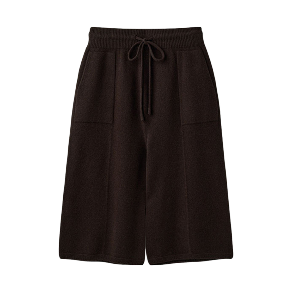 UM253APT13BR Super Fine Merino Wholegarment Bermuda Pants_Leather