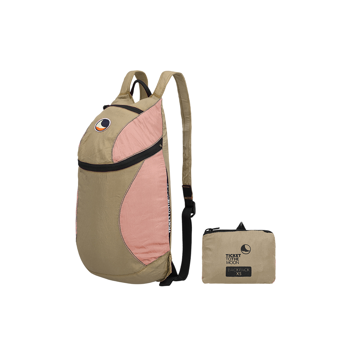 TMBPXS7276 Ticket to the Moon Backpack XS Ice Brown Peach (6L)