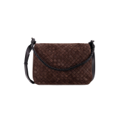 Bottega Veneta Suede Shoulder Bag Brown