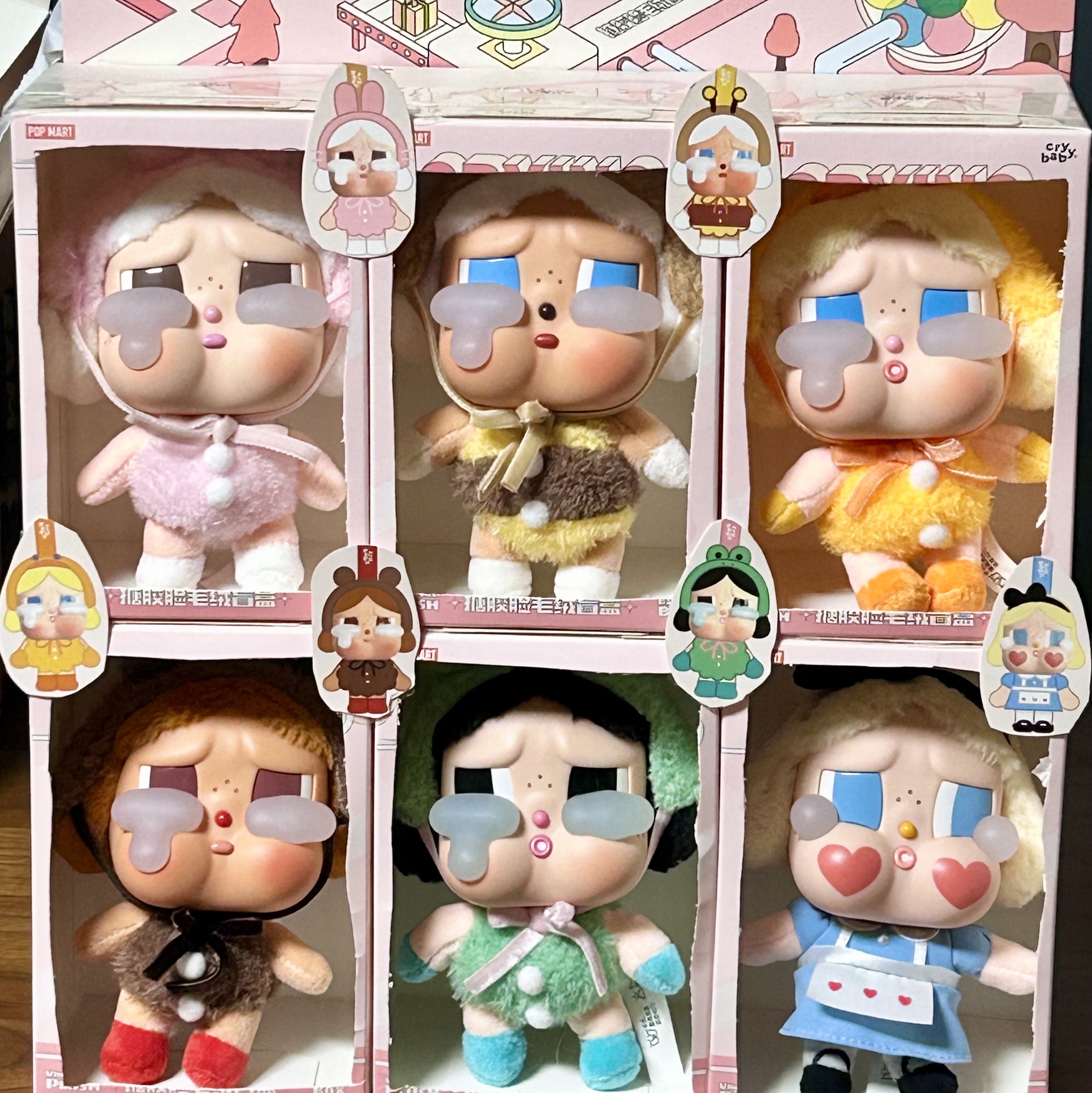 Pop Mart Crybaby Crying Again Series Plush Keyring Sealed Case (6 Blind Boxes), Pop Mart Crybaby Crying Again Series Plush Keyring She's Alice (Opened Case) 착용 스타일 - 5