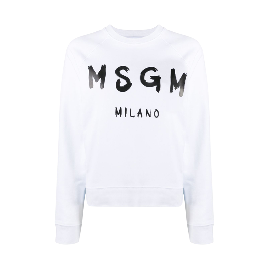 2941MDM89-207799-01 (W) MSGM Milano Print Sweatshirt White