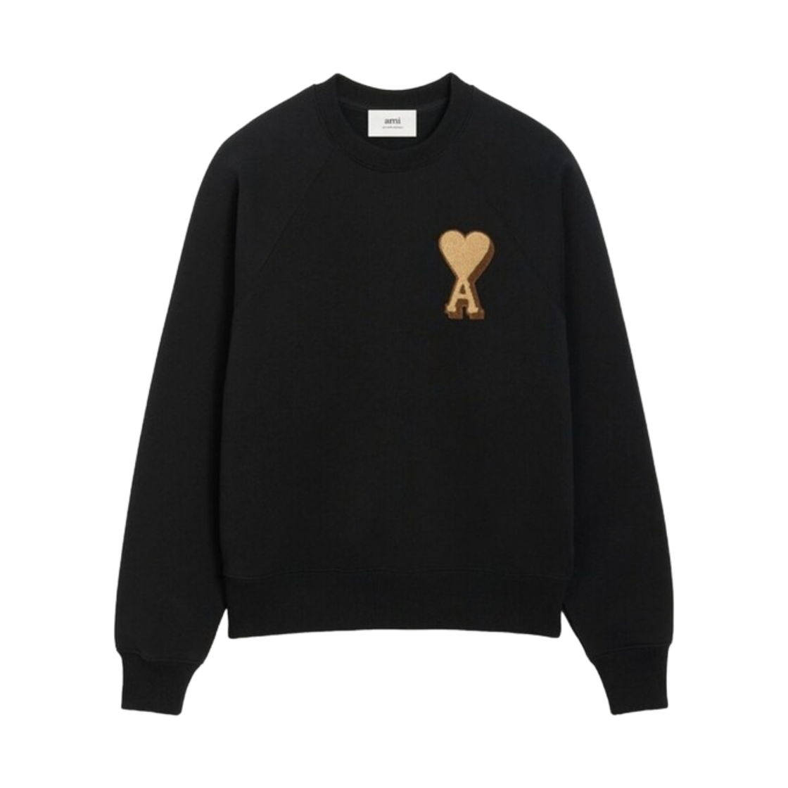 아미 빅 하트 로고 코튼 스웨트셔츠 블랙(AMI de Coeur Cotton Sweatshirt Black)