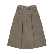 COYSEIO Puffy Cotton Skirt Brown