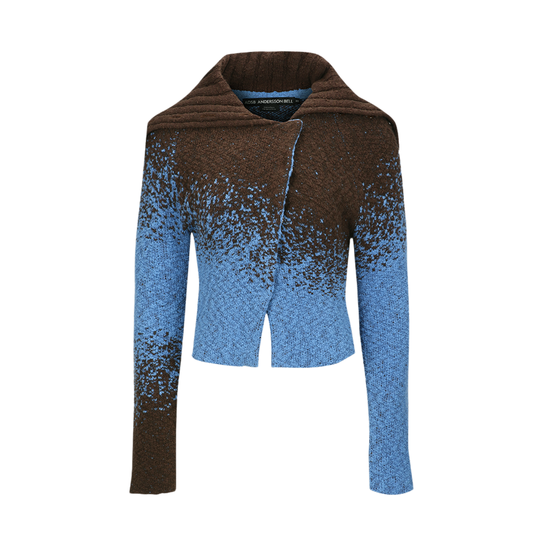 atb1358w(BLUE/BROWN) ADSB Andersson Bell Flow Jaquard Short Cardigan Blue Brown