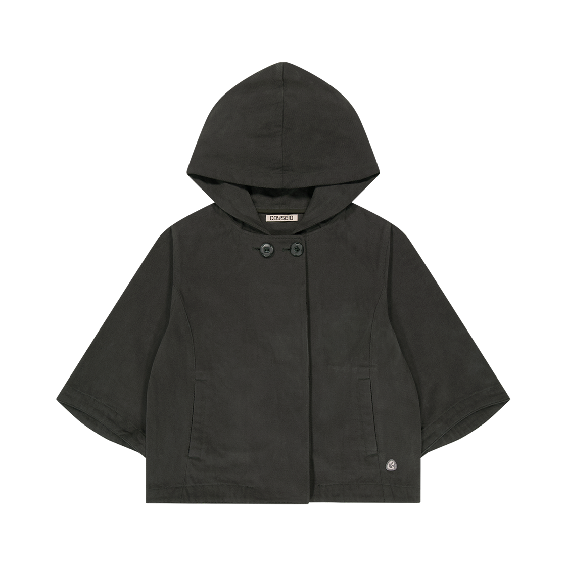 코이세이오 후디드 카프리 재킷 차콜(COYSEIO Hooded Capri Jacket Charcoal)