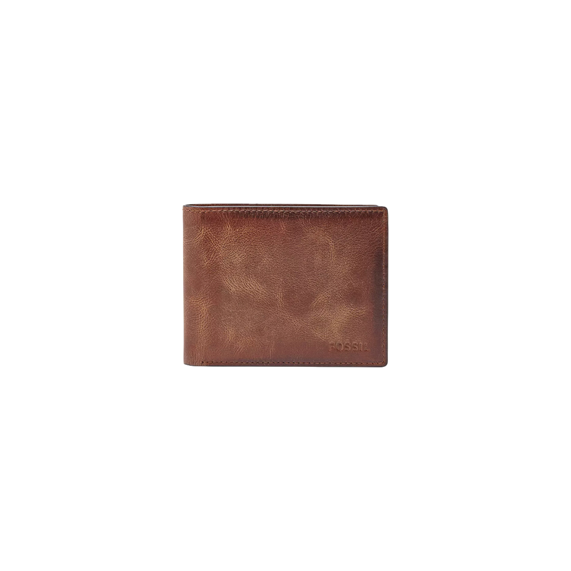 파슬 데릭 RFID 플립 ID 반지갑 브라운(Fossil Derrick RFID Flip ID Bifold Brown)