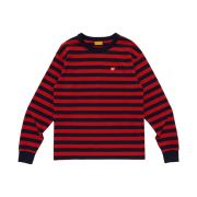 Human Made Striped L/S T-Shirt Red