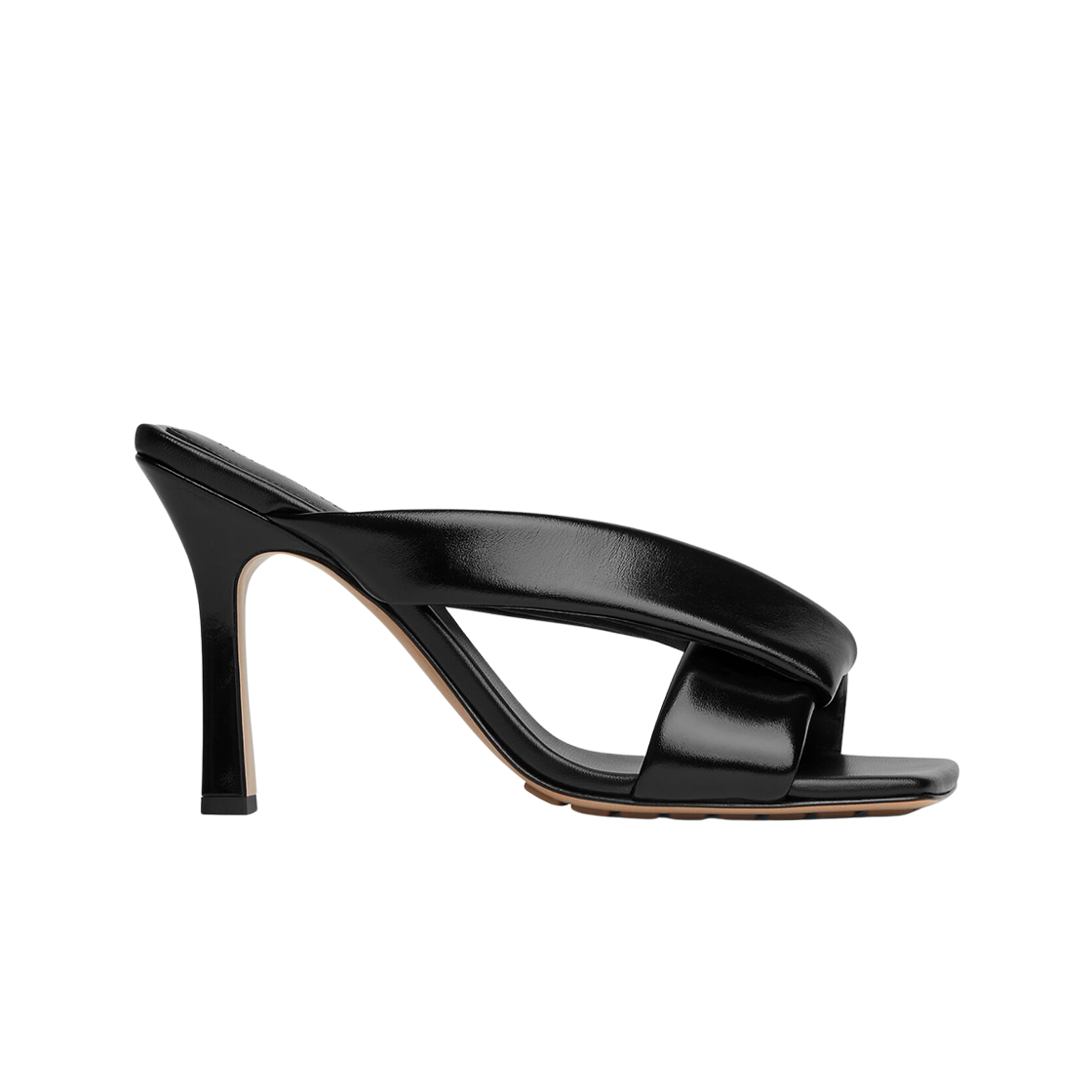 (W) 보테가 베네타 리바 뮬 블랙((W) Bottega Veneta Riva Mule Black)