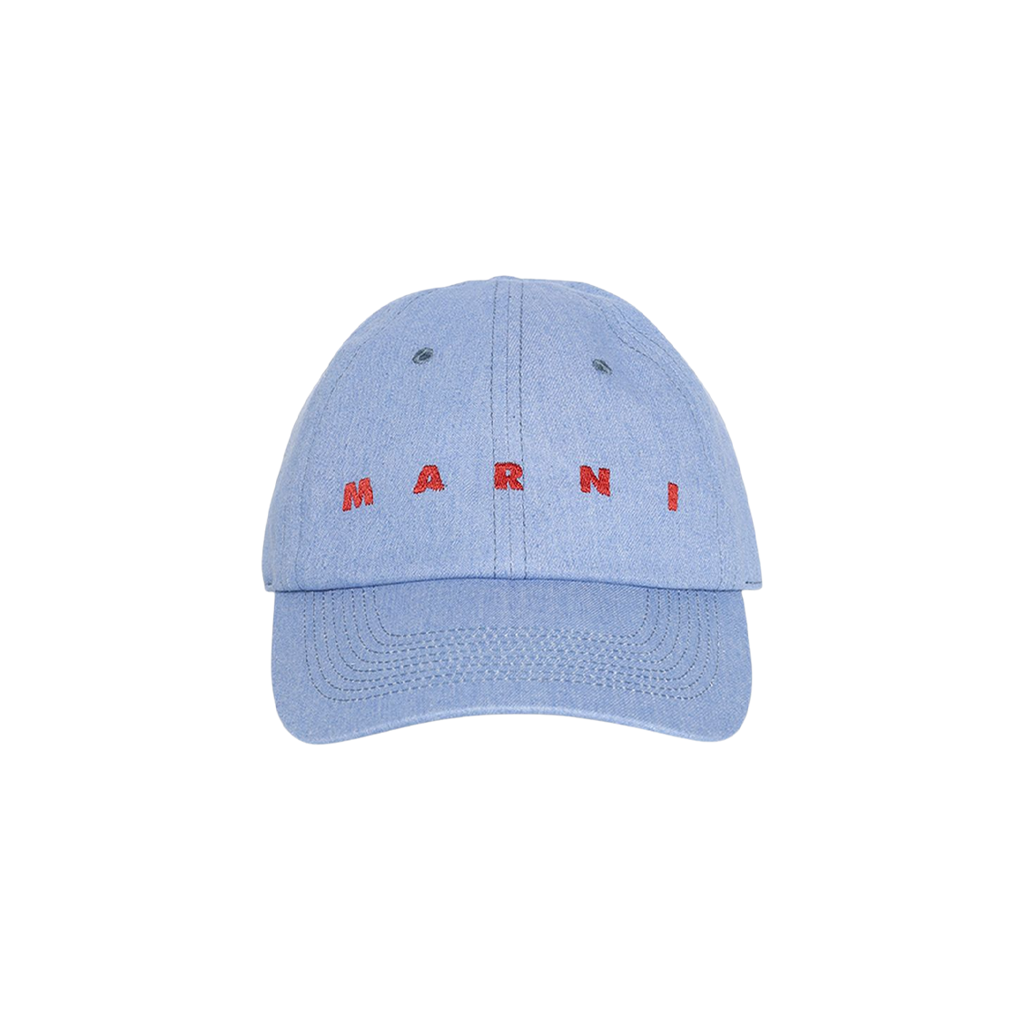 CLZC0108S0-UTC476-00B50 Marni Embroidered Logo Cap Iris Blue