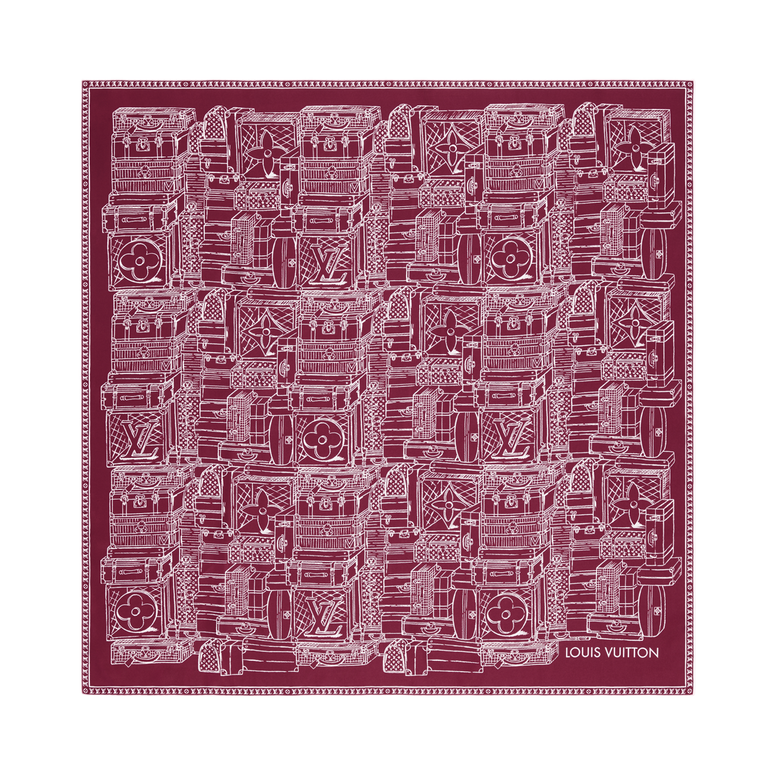 M96742 (W) Louis Vuitton My LV Luggage Square 90 Bordeaux