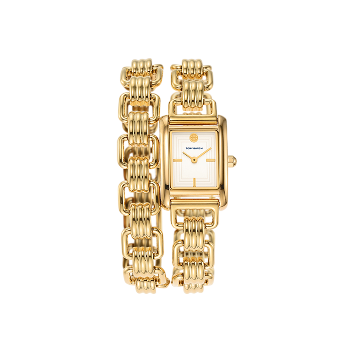(W) 토리버치 엘리노어 미니 스테인리스 스틸 시계 골드 랩((W) Tory Burch Eleanor Mini Stainless Steel Watch Gold Wrap)