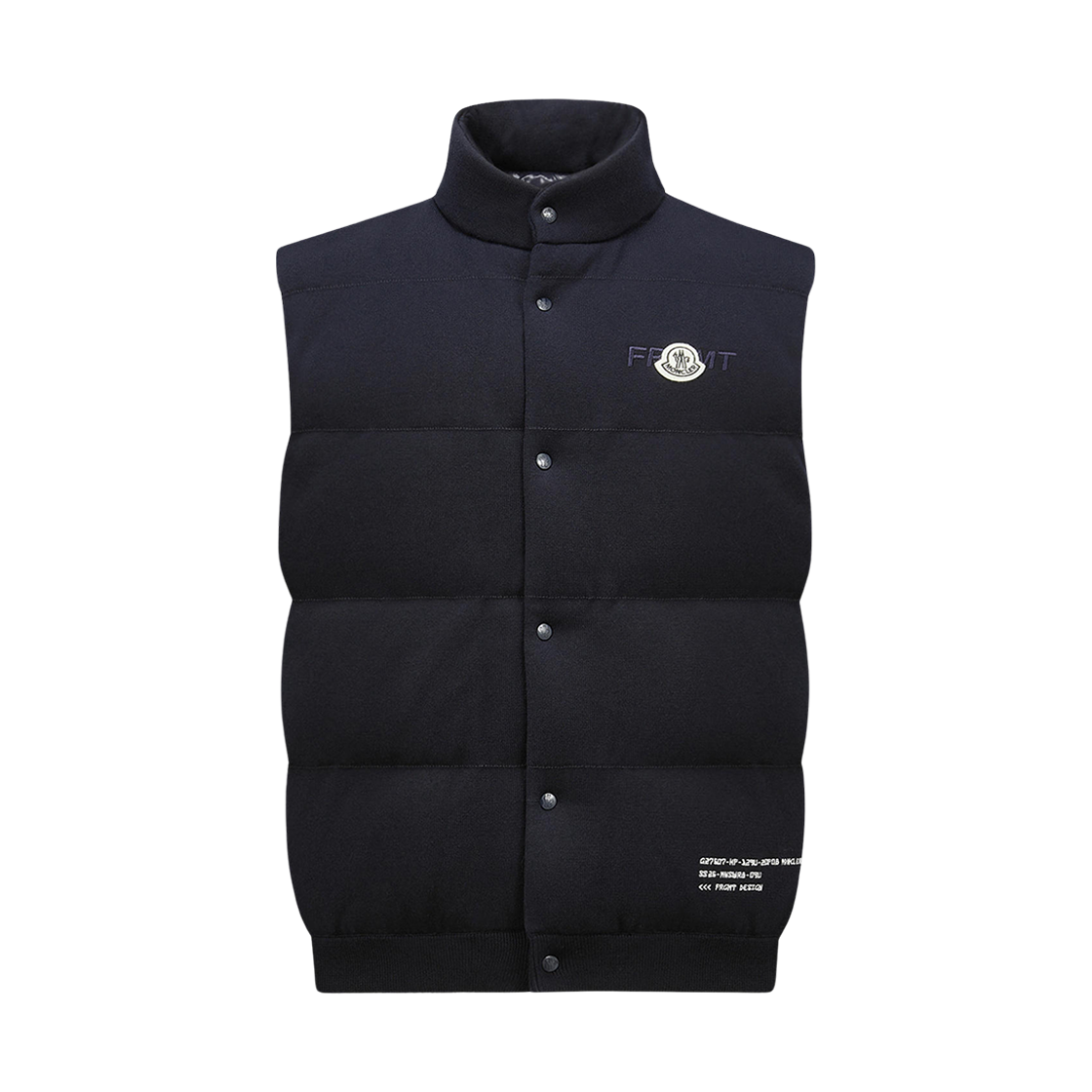몽클레르 x 프라그먼트 코튼 다운 질레 네이비 블루 - 25SS(Moncler x Fragment Cotton Down Gilet Navy Blue - 25SS)