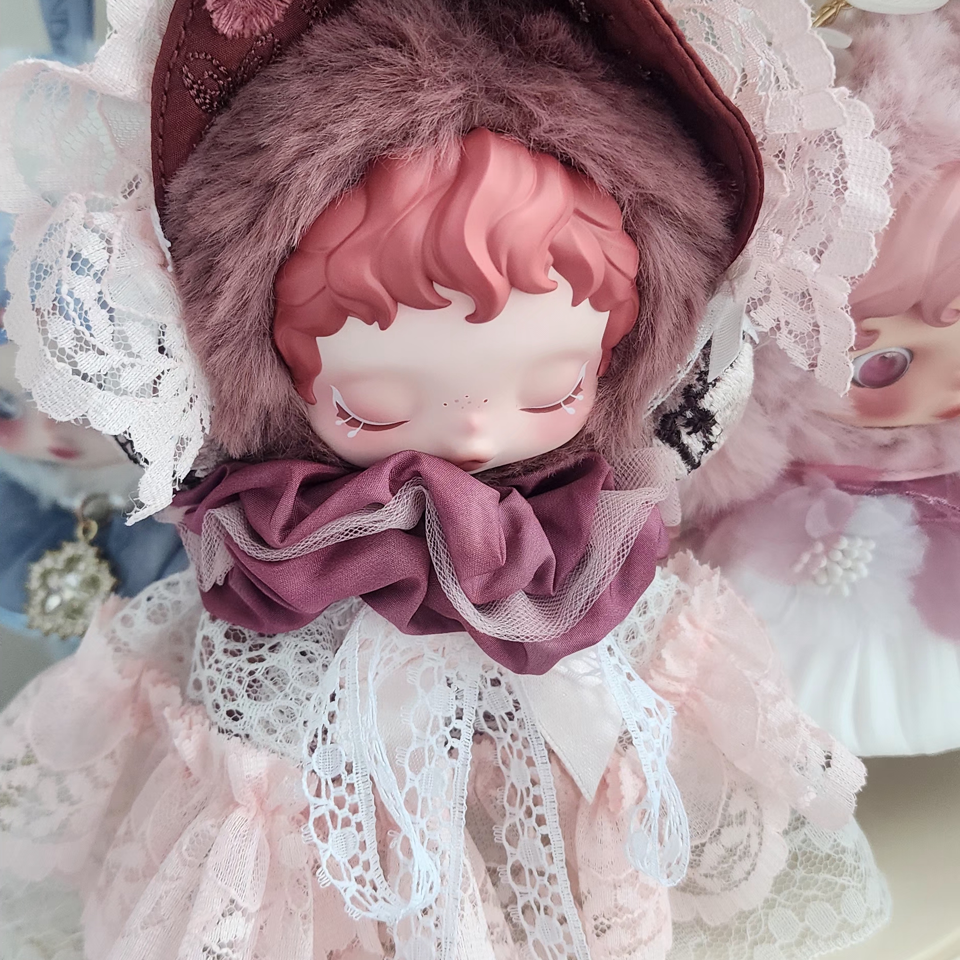 Pop Mart Skullpanda L’Impressionnisme Series Plush Doll Blossom (Opened Case) 착용 스타일 - 2