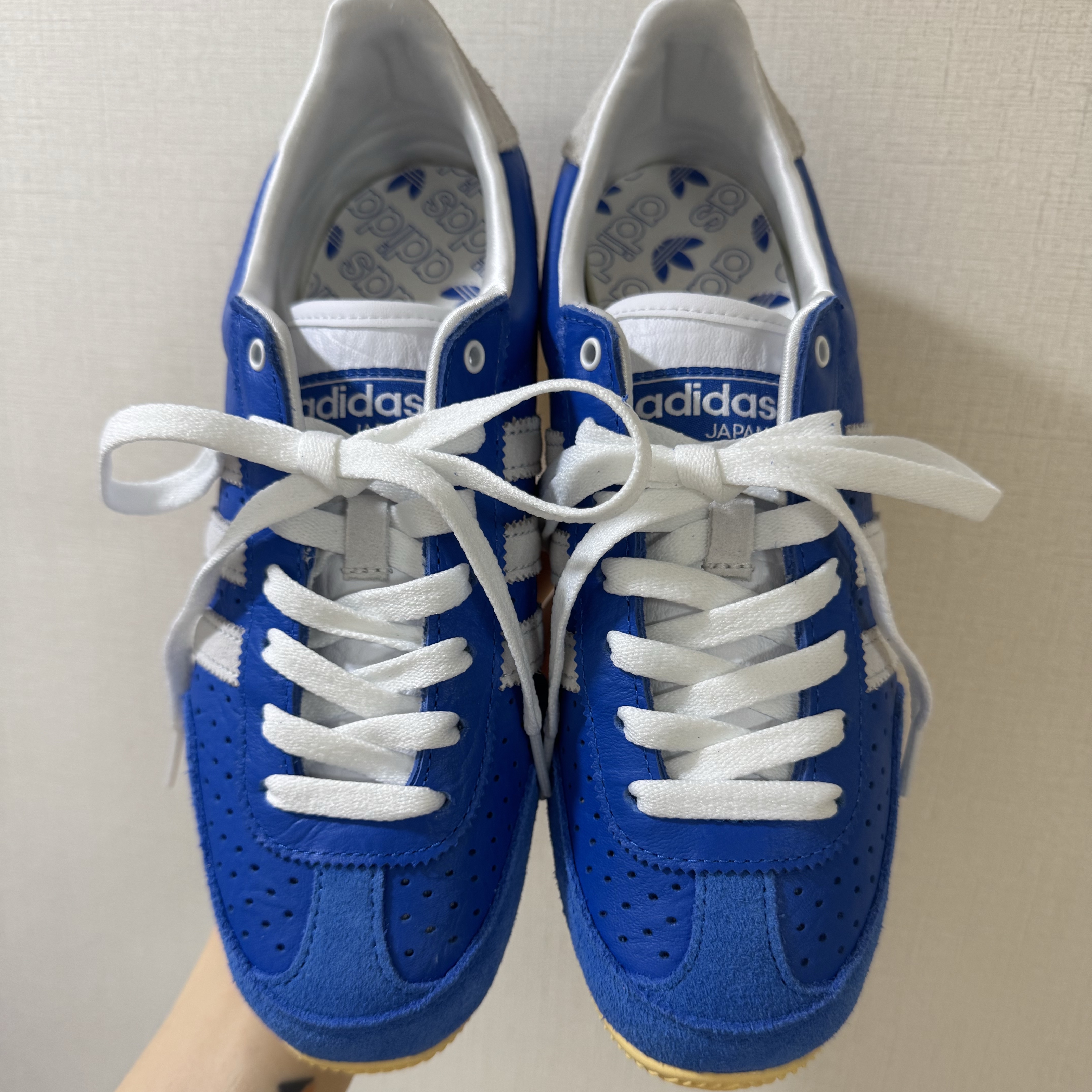 (W) Adidas Japan Trace Royal Cloud White 착용 스타일