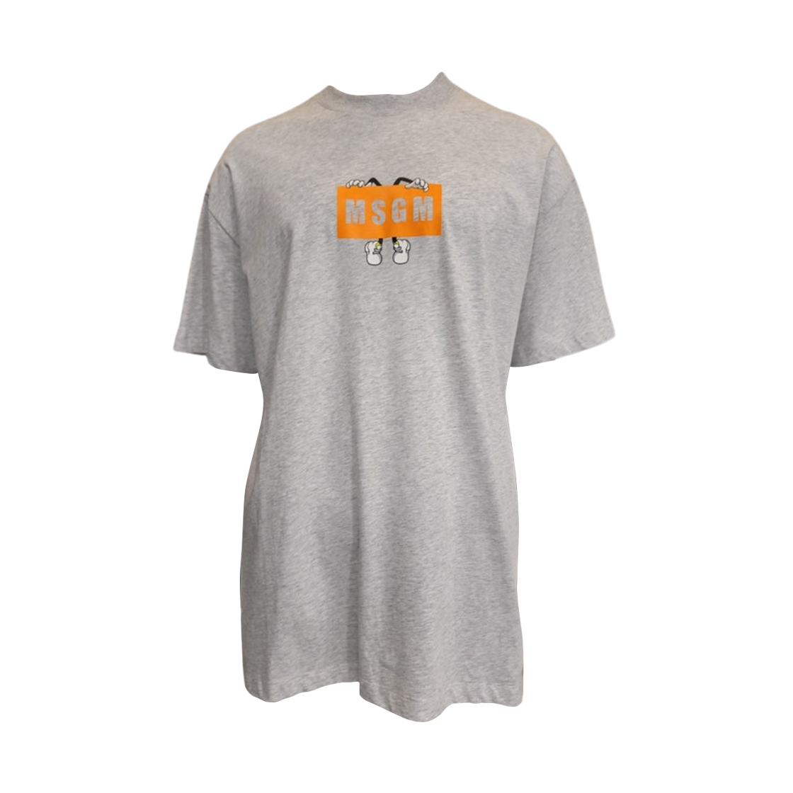 3040MM108-217096-94 MSGM Cartoon Logo Box T-Shirt Grey