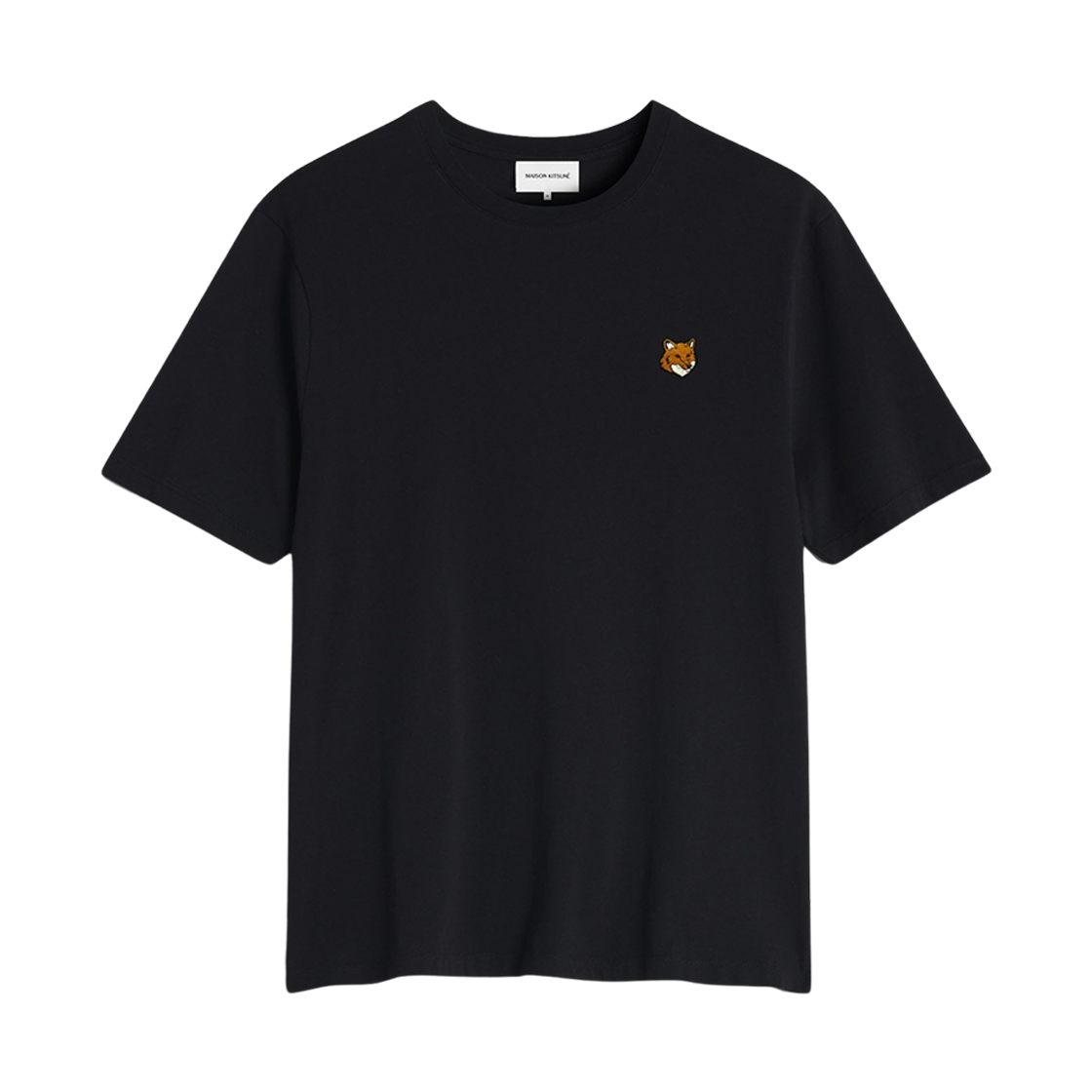 메종 키츠네 폭스 헤드 레귤러 티셔츠 블랙(Maison Kitsune Fox Head Regular T-Shirt Black)