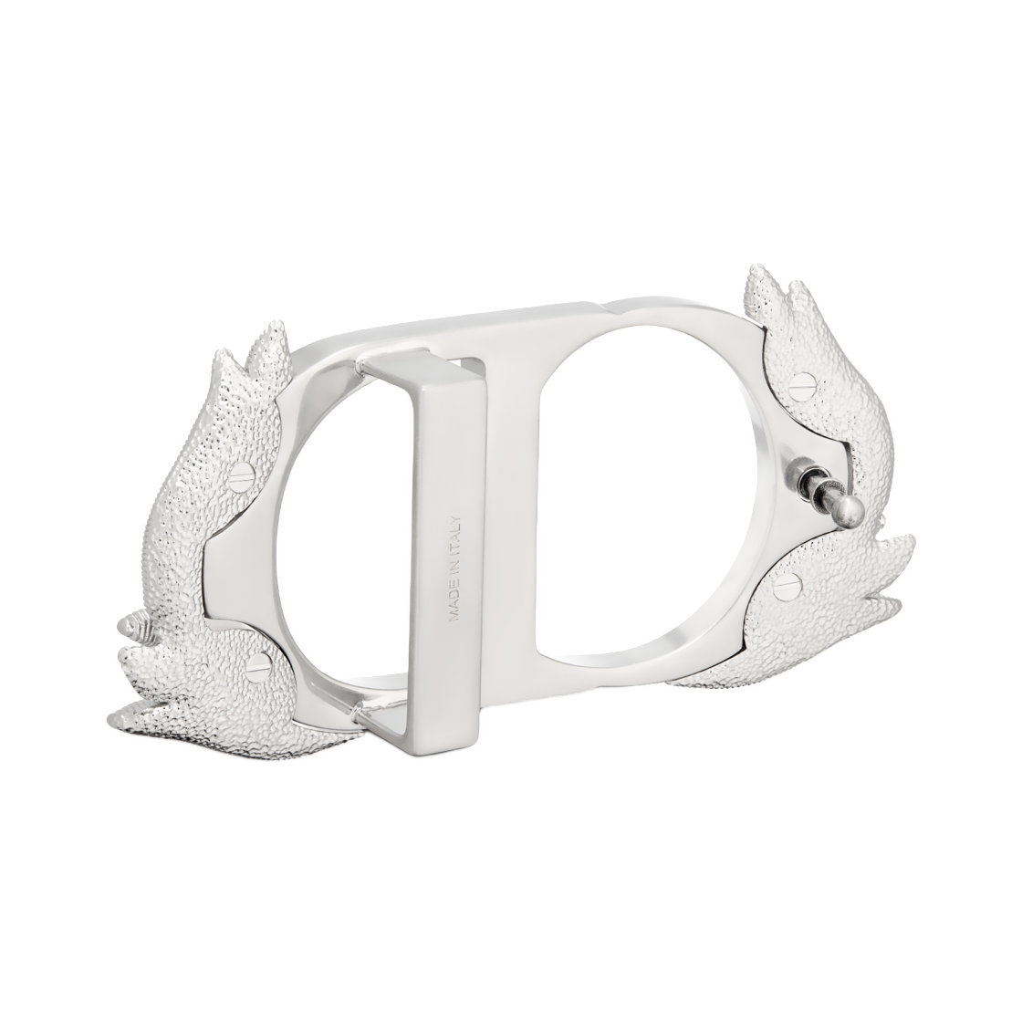 디올 CD 벨트 버클 브래스 35mm 앤티크 실버 피니쉬(Dior CD Belt Buckle Brass 35mm Antique Silver Finish) - 2